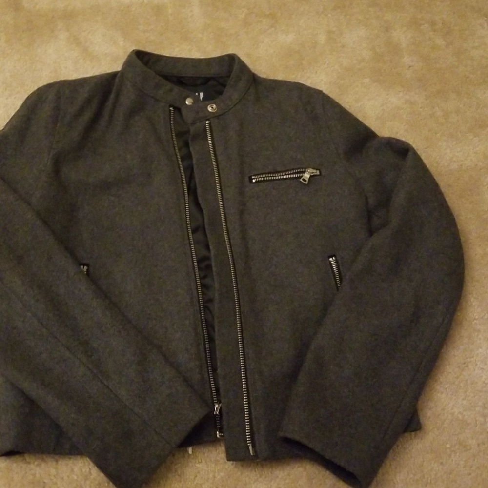 Gray Waist length coat